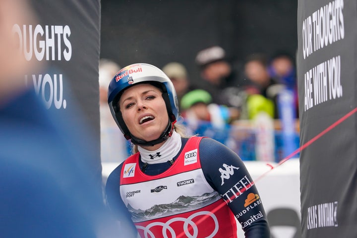 Lindsey Vonn says the knee she injured in her downhill crash may not end her Olympics dream.